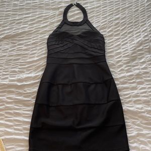 black cocktail dress